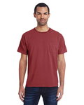 comfortwash by hanes gdh150 unisex 5.5 oz., 100% ringspun cotton garment-dyed t-shirt with pocket Side Thumbnail