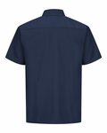 red kap sy60 short sleeve solid ripstop shirt Back Thumbnail