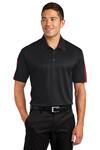 sport-tek st695 posicharge ® active textured colorblock polo Front Thumbnail