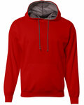 A4 N4279 Men's Sprint Tech Fleece Hooded Sweatshirt Front Thumbnail