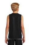 Sport-Tek YT555 Youth PosiCharge ® Mesh Reversible Sleeveless Tee Back Thumbnail