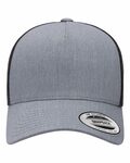 Yupoong 6506 Adult 5-Panel Retro Trucker Cap Front Thumbnail