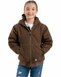 berne bhj61 youth highland softstone duck hooded jacket Front Thumbnail