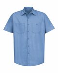 Red Kap SP24 Short Sleeve Industrial Work Shirt Front Thumbnail