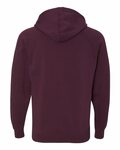 independent trading co. prm33sbp unisex special blend raglan hooded sweatshirt Back Thumbnail