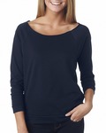Next Level 6951 Ladies' French Terry 3/4-Sleeve Raglan Front Thumbnail