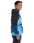 Tie-Dye CD877 Adult Tie-Dyed Pullover Hooded Sweatshirt Side Thumbnail