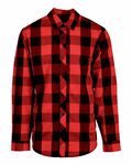 burnside 8203 men's buffalo plaid woven shirt Front Thumbnail