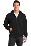 port & company pc78zh core fleece full-zip hooded sweatshirt Front Thumbnail