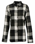 burnside 5215 ladies' boyfriend flannel Front Thumbnail