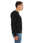 Bella + Canvas 3939 Unisex Triblend Full-Zip Lightweight Hoodie Side Thumbnail