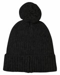 j america 5009ja swap-a-pom knit hat Back Thumbnail