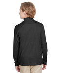 Team 365 TT31HY Youth Zone Sonic Heather Performance Quarter-Zip Back Thumbnail