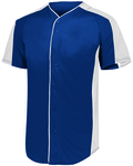 Augusta Sportswear 1656 Youth Full-Button Baseball Jersey Front Thumbnail