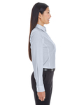 Devon & Jones DG534W Ladies' Crown Woven Collection Striped Shirt Side Thumbnail