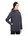 North End NE718W Women's City Hybrid Soft Shell Hooded Jacket Side Thumbnail