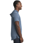 Next Level 2022 Unisex Mock Twist Short Sleeve Hoody T-Shirt Side Thumbnail