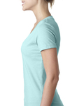 Next Level 6640 Ladies' CVC Deep V-Neck T-Shirt Side Thumbnail