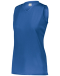 Augusta Sportswear 4795 Girls Attain Wicking Sleeveless Jersey Front Thumbnail