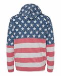 j america ja8815 adult tailgate fleece pullover hooded sweatshirt Back Thumbnail