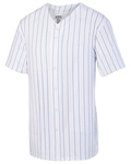 augusta sportswear 1686 youth pinstripe full-button jersey Front Thumbnail