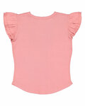 Rabbit Skins RS3339 Toddler Girls Flutter Sleeve T Back Thumbnail