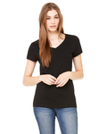 bella + canvas b6005 ladies' jersey short-sleeve v-neck t-shirt Front Thumbnail