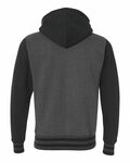 Independent Trading Co. IND45UVZ Unisex Varsity Full-Zip Hooded Sweatshirt Back Thumbnail