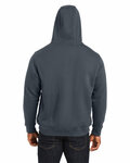 harriton m711 men's climabloc™ lined heavyweight hooded sweatshirt Back Thumbnail