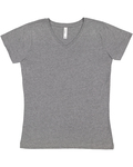 LAT 3507 Ladies' V-Neck Fine Jersey T-Shirt Front Thumbnail