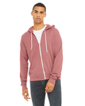 Bella + Canvas 3739 Unisex Sponge Fleece Full-Zip Hooded Sweatshirt Front Thumbnail