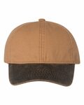 outdoor cap hpk100 weathered canvas crown with contrast-color visor cap Front Thumbnail