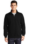 sport-tek st253 1/4-zip sweatshirt Front Thumbnail