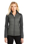 port authority l787 ladies hybrid soft shell jacket Front Thumbnail