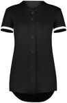 Augusta Sportswear AS6919 Ladies Cutter+ Full Button Softball Jersey Front Thumbnail