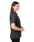 devon & jones dg101w crownlux performance® ladies' geo polo Side Thumbnail