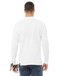 bella + canvas 3520c fast fashion unisex mock neck long sleeve t-shirt Back Thumbnail