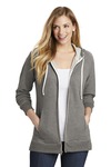 district dt456 women's perfect tri ® french terry full-zip hoodie Front Thumbnail