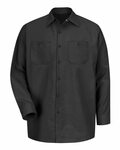 Red Kap SP14LONG Long Size, Long Sleeve Industrial Work Shirt Front Thumbnail
