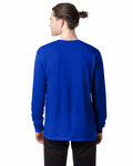 Hanes 5286 Men's 5.2 oz. ComfortSoft® Cotton Long-Sleeve T-Shirt Back Thumbnail
