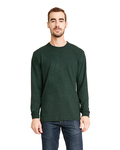 next level 6411 unisex sueded long-sleeve crew Front Thumbnail