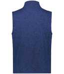 Holloway 223542 Alpine Sweater Fleece Vest Back Thumbnail