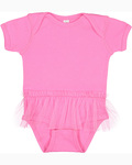 rabbit skins 4422 infant baby rib lap shoulder tutu creeper Back Thumbnail