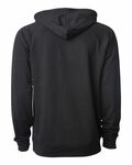 independent trading co. ss1000 icon unisex lightweight loopback terry hooded sweatshirt Back Thumbnail