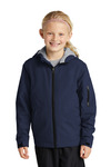 sport-tek yst56 youth waterproof insulated jacket Front Thumbnail