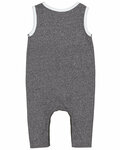 rabbit skins 4492 infant harborside melange tank romper Back Thumbnail