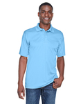 UltraClub 8425 Men's Cool & Dry Sport Performance Interlock Polo Front Thumbnail