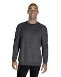 Jerzees 91MR Snow Heather French Terry Raglan Crew Back Thumbnail