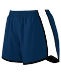 augusta sportswear 1265 ladies pulse shorts Front Thumbnail