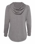 weatherproof w20121 women’s heatlast™ fleece faux cashmere full-zip hooded sweatshirt Back Thumbnail